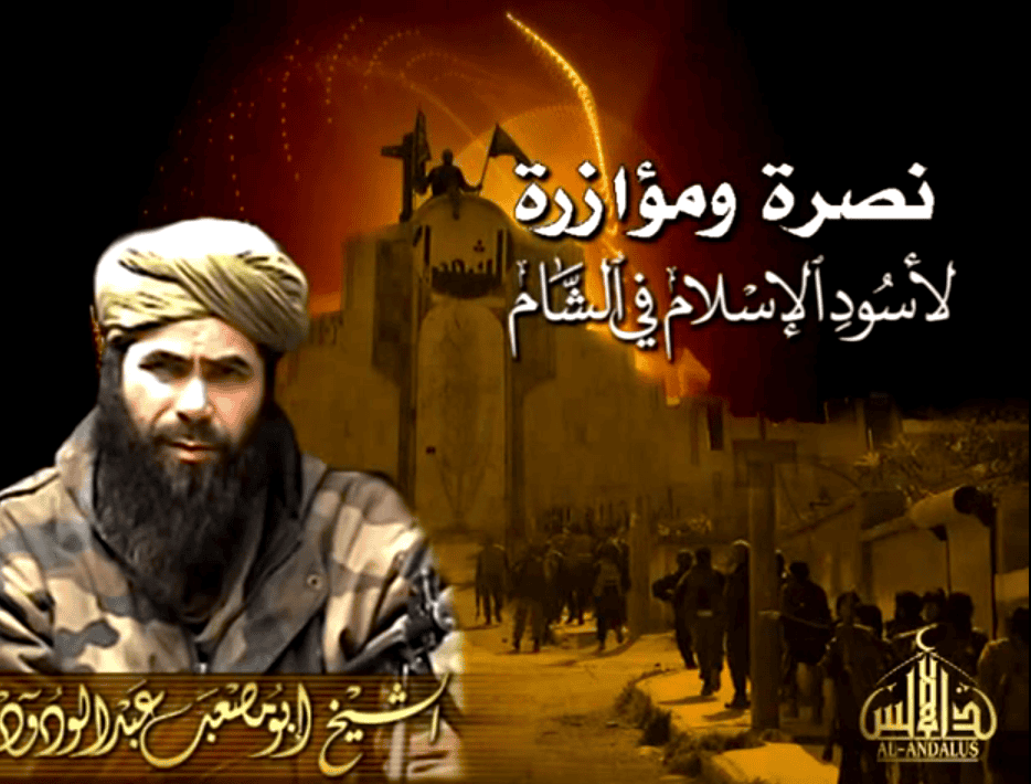 Al Qaeda in the Islamic Maghreb leader congratulates jihadists on Idlib victory
