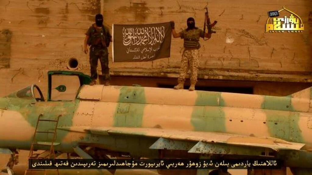 Turkistan Islamic Party releases photos from captured Syrian regime airbase