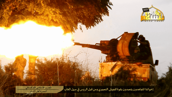 Turkistan Islamic Party shows fighters on frontlines in northwestern Syria