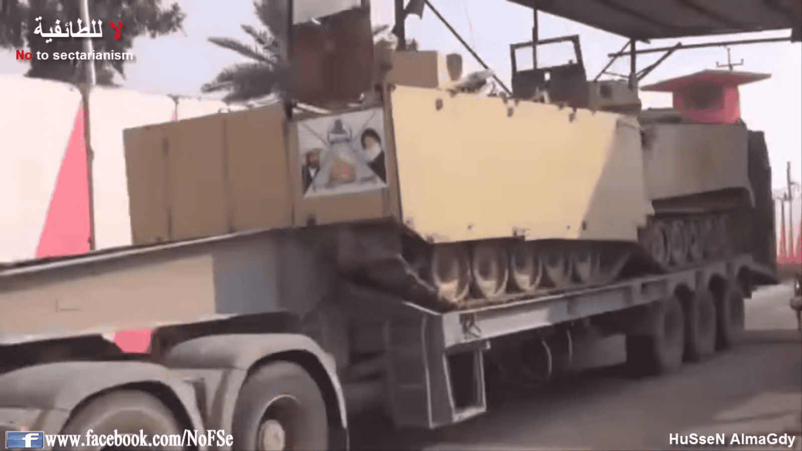 Iraqi Shia militias show US-made equipment on road to Samarra