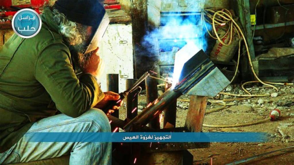 Nusrah Front Fighters preparing rockets 3