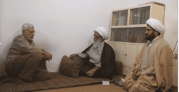 Abu Mehdi Muhandis meets with senior Iraqi Shiite cleric in Najaf