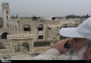 IRGC Basij Oppressed Organization chief Mohammad-Reza Naghdi touring Quneitra, Syria.
