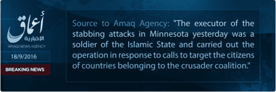 Islamic State claims its ‘soldier’ was responsible for stabbings in Minnesota