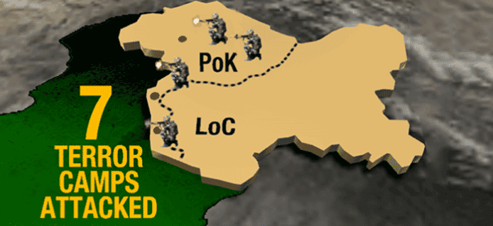Indian commandos strike terrorists inside Pakistan-occupied Kashmir