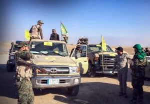 IRGC-backed Harakat al Nujaba forces preparing to move out in western Mosul Axis.