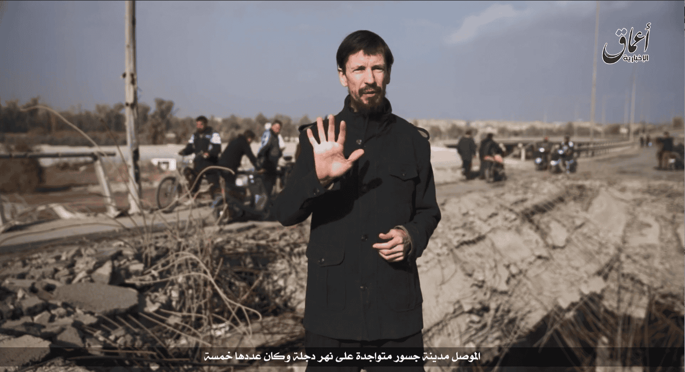 British captive John Cantlie appears in new propaganda video from Mosul