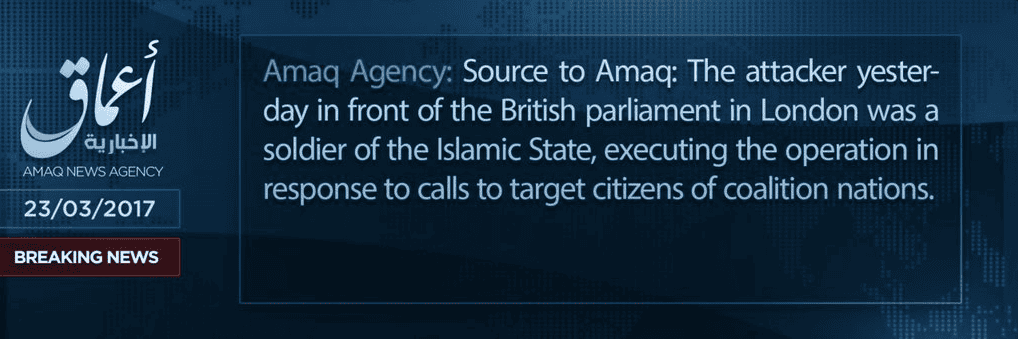 London terrorist a ‘soldier’ of the Islamic State, group claims