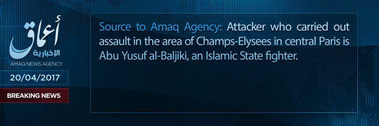 Champs-Élysées attacker an Islamic State ‘fighter,’ group claims