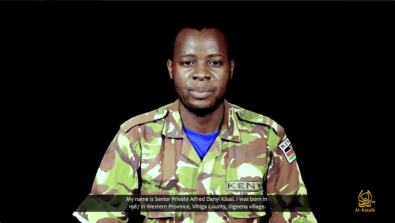 Kenyan soldier held hostage since Jan. 2016 appears in Shabaab video