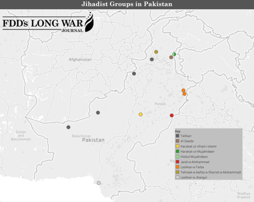 Mapping terrorist groups openly operating inside Pakistan