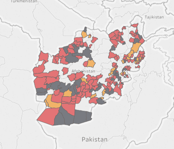 SIGAR: ‘Afghan government district control deteriorated’