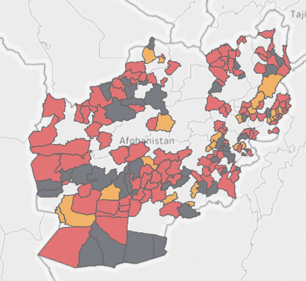 DoD releases Afghan district data, continues to withhold other key information