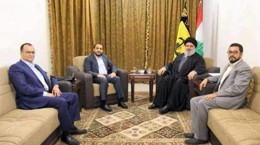 Hezbollah’s Nasrallah meets with Houthi leadership