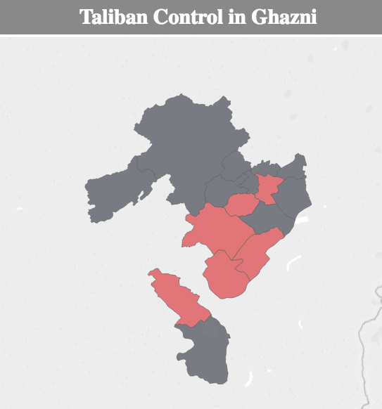 Resolute Support obscures status of 7 Ghazni districts as 3 more fall to Taliban