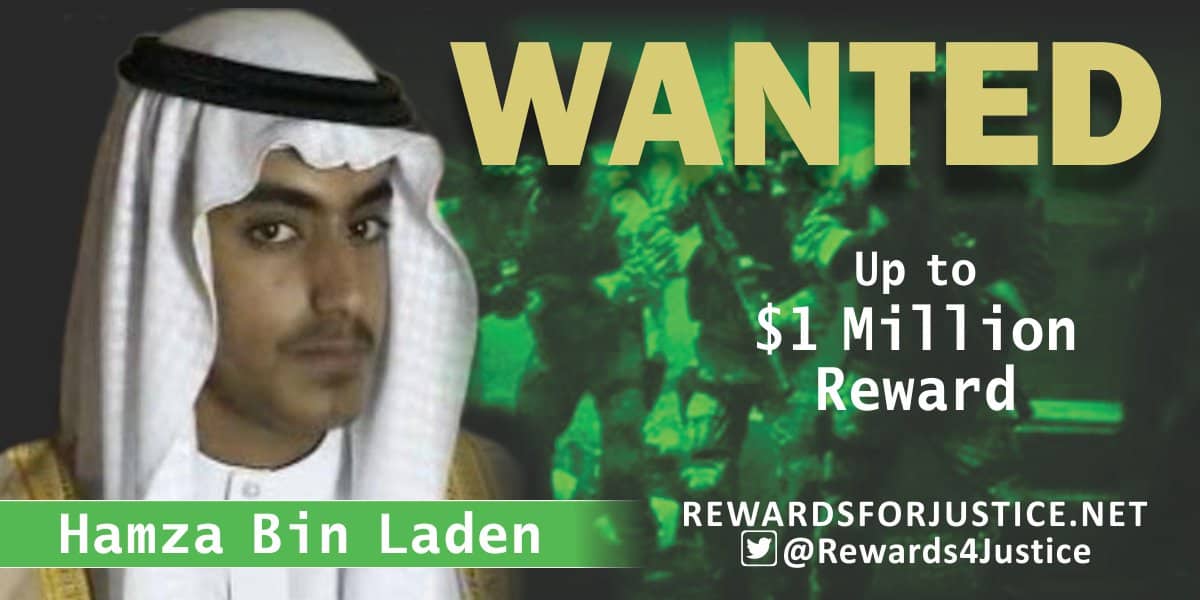 US offers $1 million reward for information on Hamza bin Laden