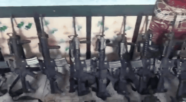 Taliban displays weapons seized during ambush on Afghan commandos