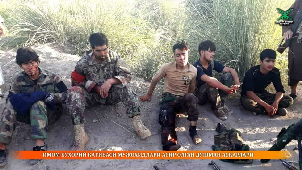 Taliban attempts to cover up images posted by an Uzbek jihadist group in Afghanistan
