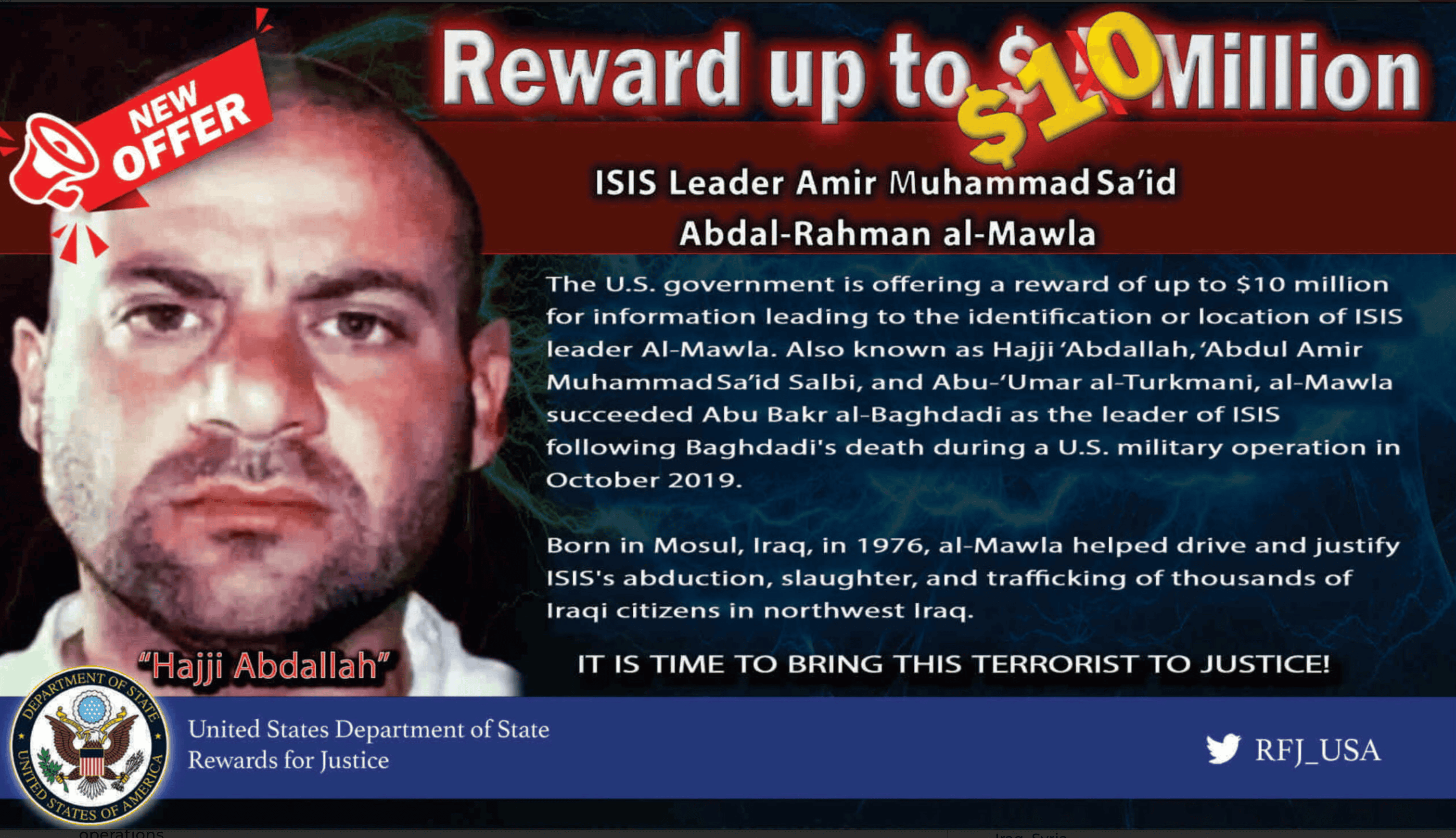 Islamic State’s emir dead after U.S. military raid in Syria