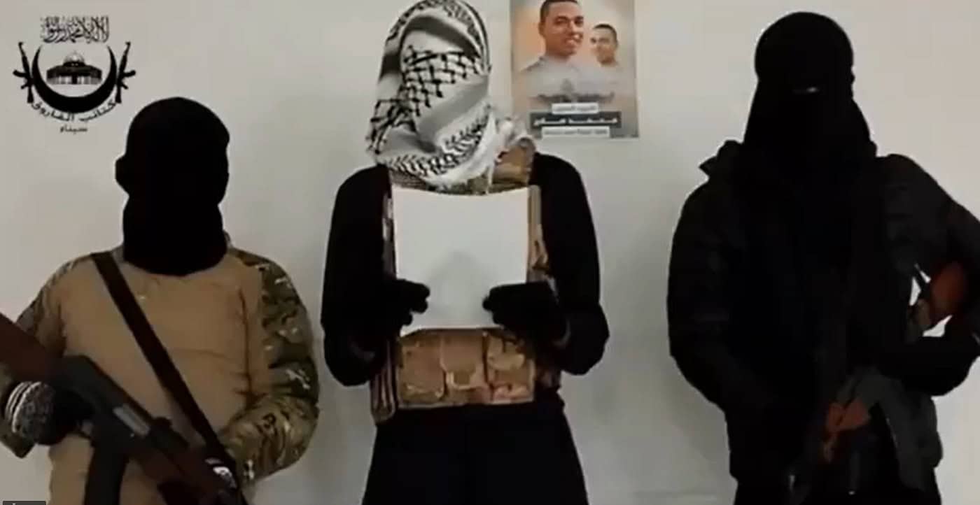 Armed group in the Sinai declares it will fight Israel