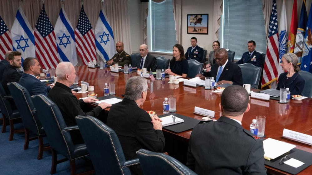 Israel intercepts Hezbollah drones as Israel’s defense minister continues meetings in Washington