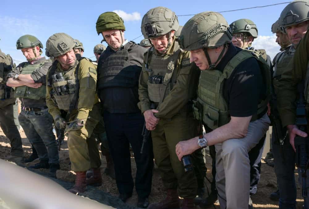 Israeli Prime Minister Netanyahu visits Gaza’s Netzarim Corridor