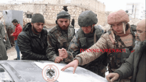 Photo 7. Russian military personnel with SAA Military Intelligence Shield Force, Dec. 4.