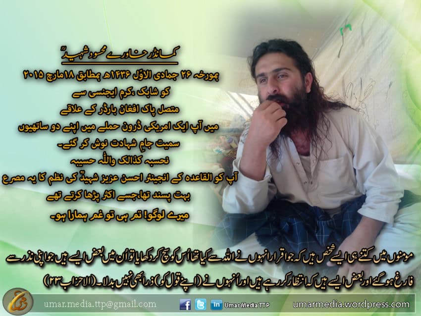 US kills Pakistani Taliban commander in drone strike