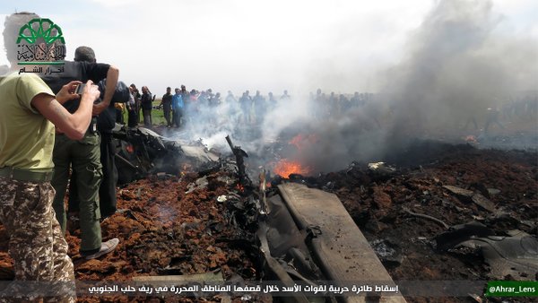 Syrian fighter jet downed in Aleppo province