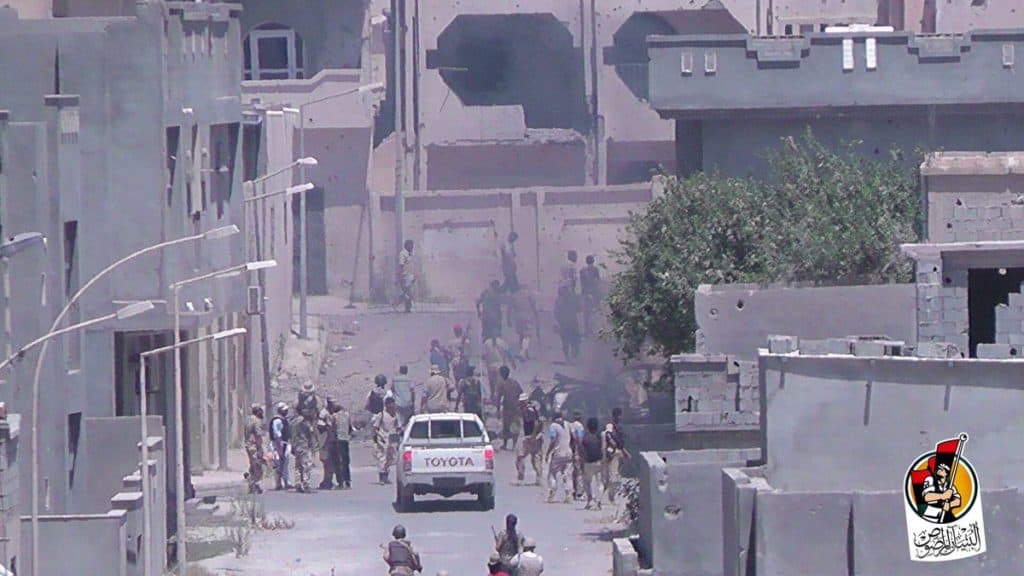 16-08-16 Fighters advancing in Residential neighborhood 2 7