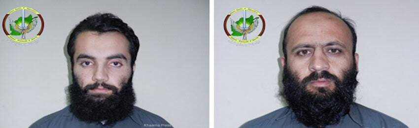 Anas Haqqani and Qari Abdul Rashid Omari (a.k.a. Hafiz Rashid). NDS photos via Khaama Press.