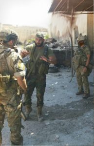 Photo circulating on social media allegedly showing Russian special forces in Aleppo military base, September 3.