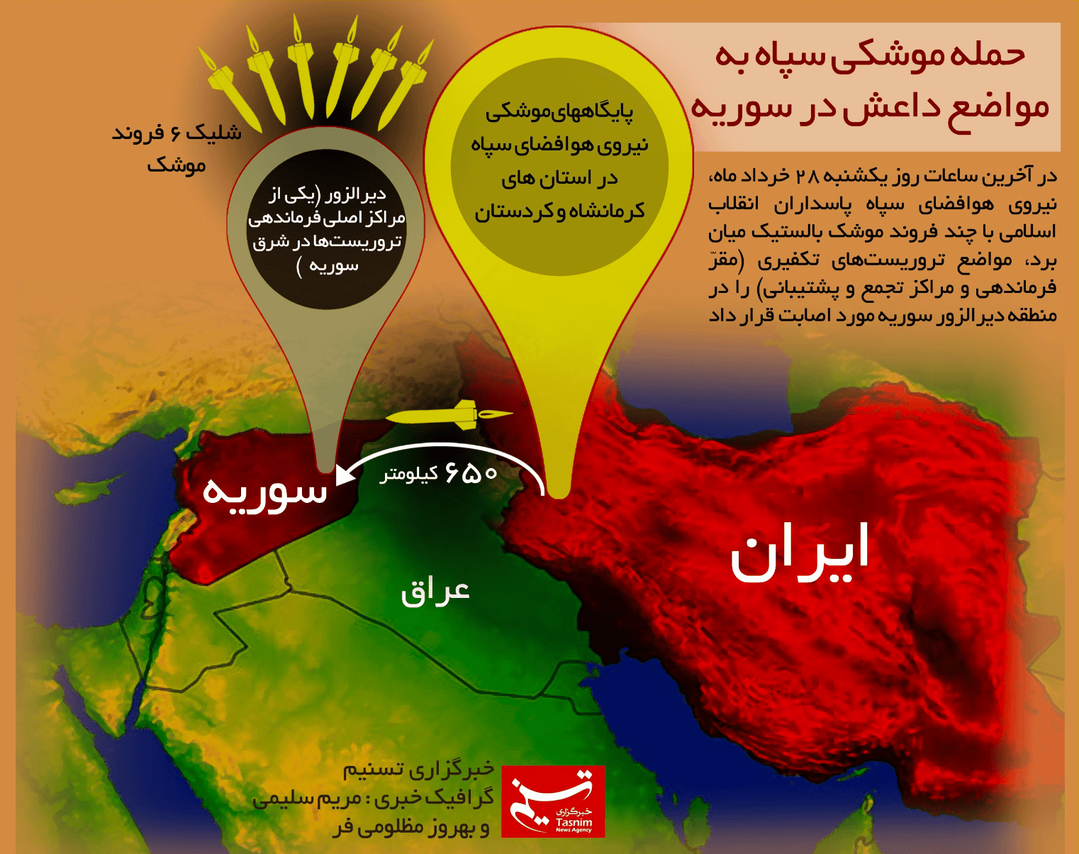 Iranian media reports missile strike in Syria
