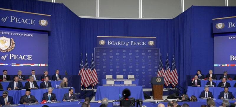 Stabilization force and funding pledged for Gaza at Board of Peace meeting