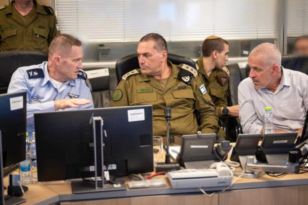 Israeli military leaders oversee Gaza strikes