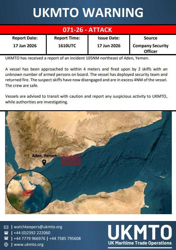 Pirate attacks on ships in the Gulf of Aden are on the rise