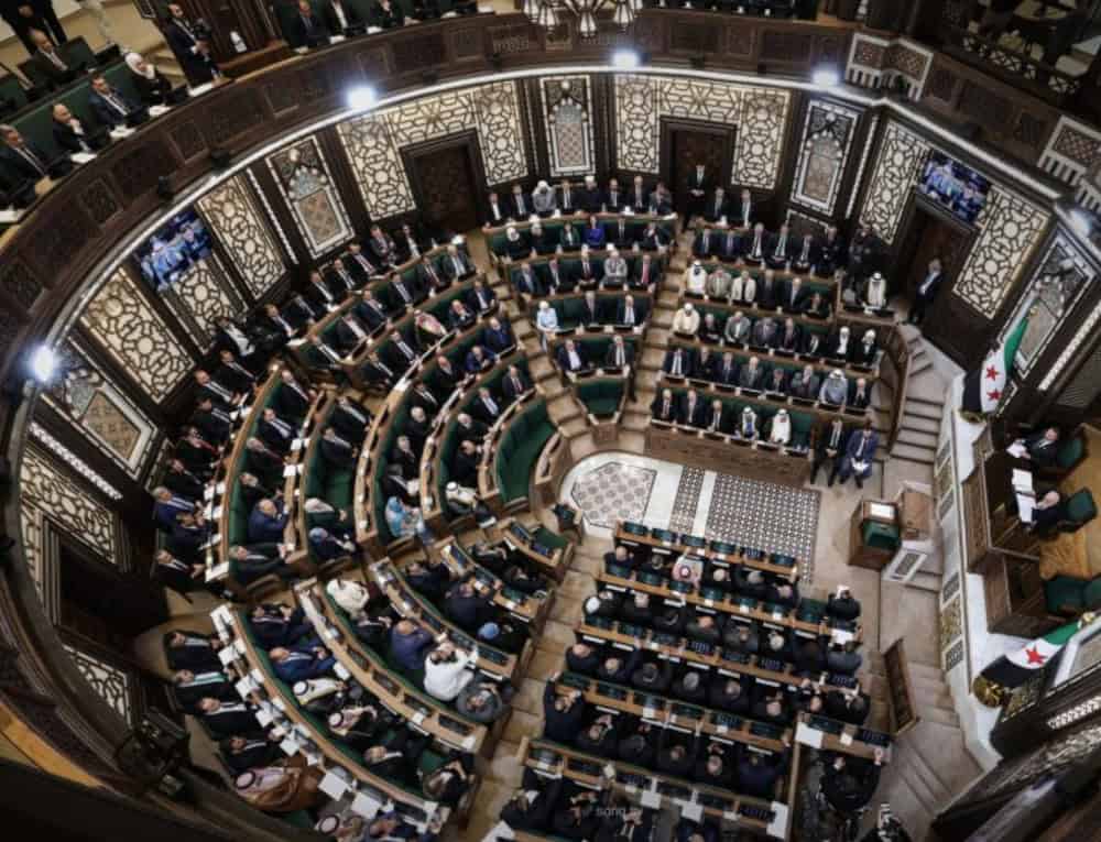 Syria opens new parliament, hosts Turkish Navy